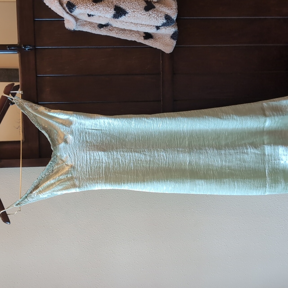 Midi silk bodycon dress .